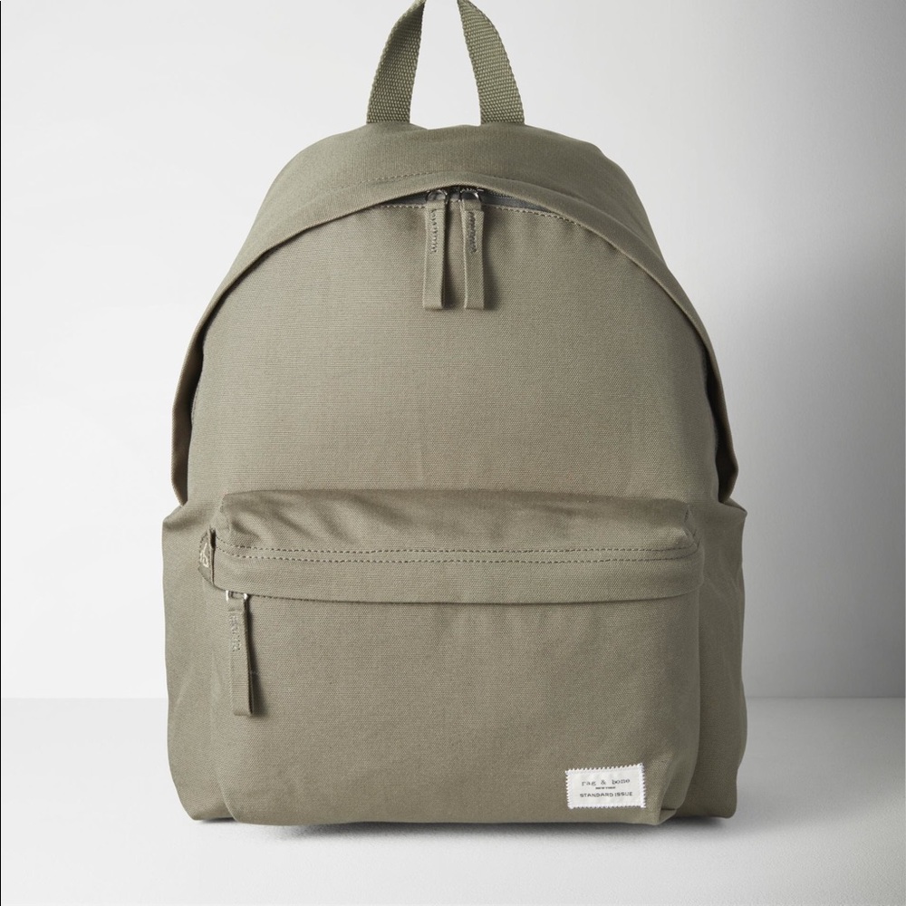 Rag & Bone Standard Canvas Backpack in Olive